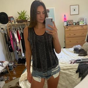 Embellished sophisticated going out tank